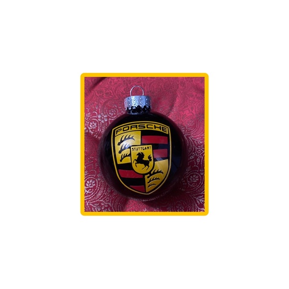 Porsche Design Other - Porsche Glossy Black Glass Lux Christmas Holiday Tree Ornament Decoration